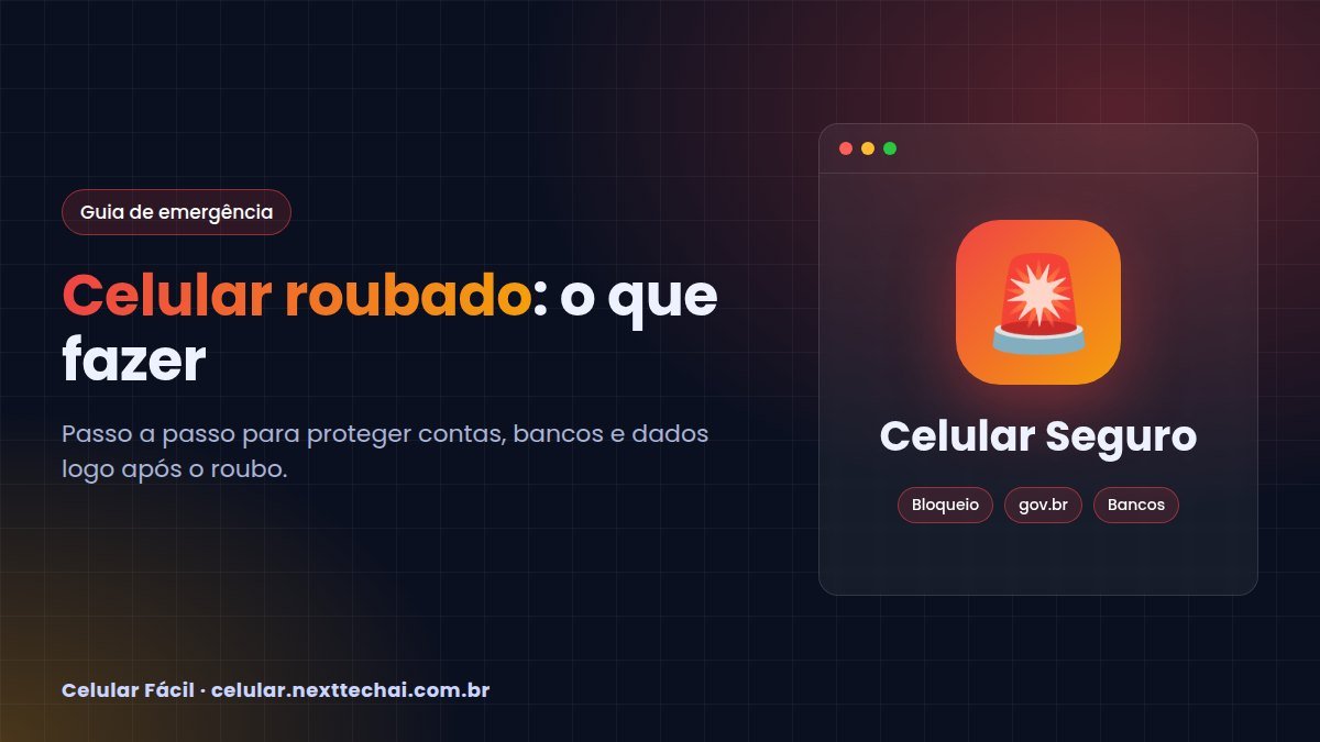 Celular roubado: como bloquear e usar o Celular Seguro