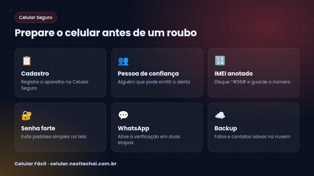 Prepare o celular antes de um roubo