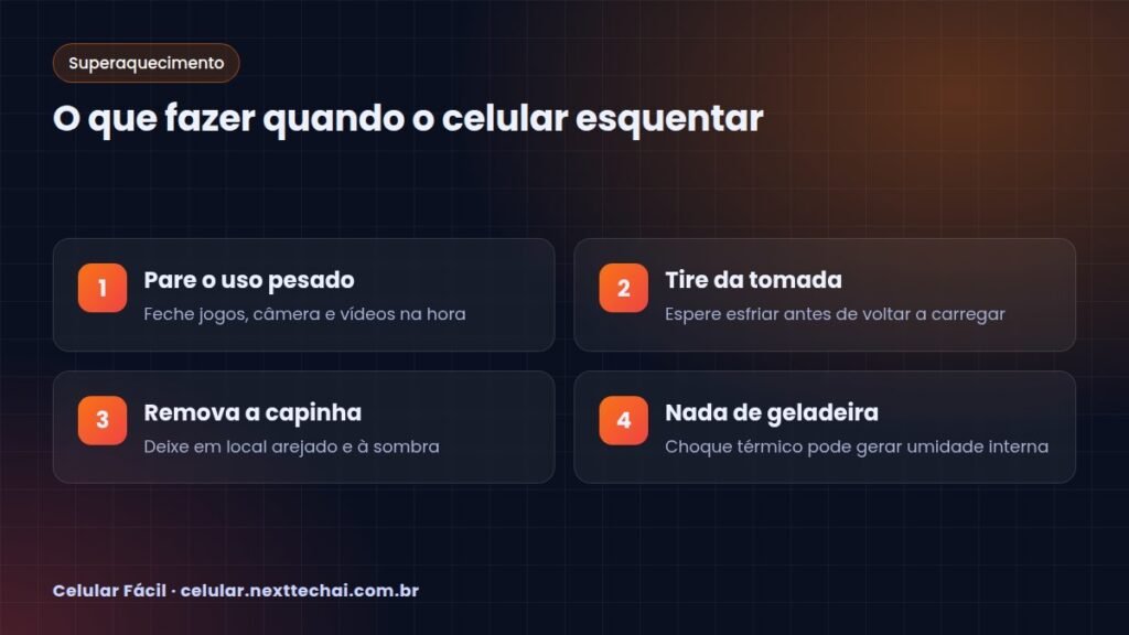 O que fazer quando o celular esquentar