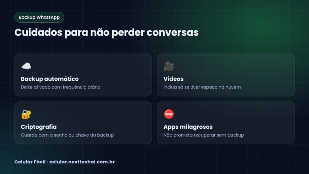 Cuidados para não perder conversas
