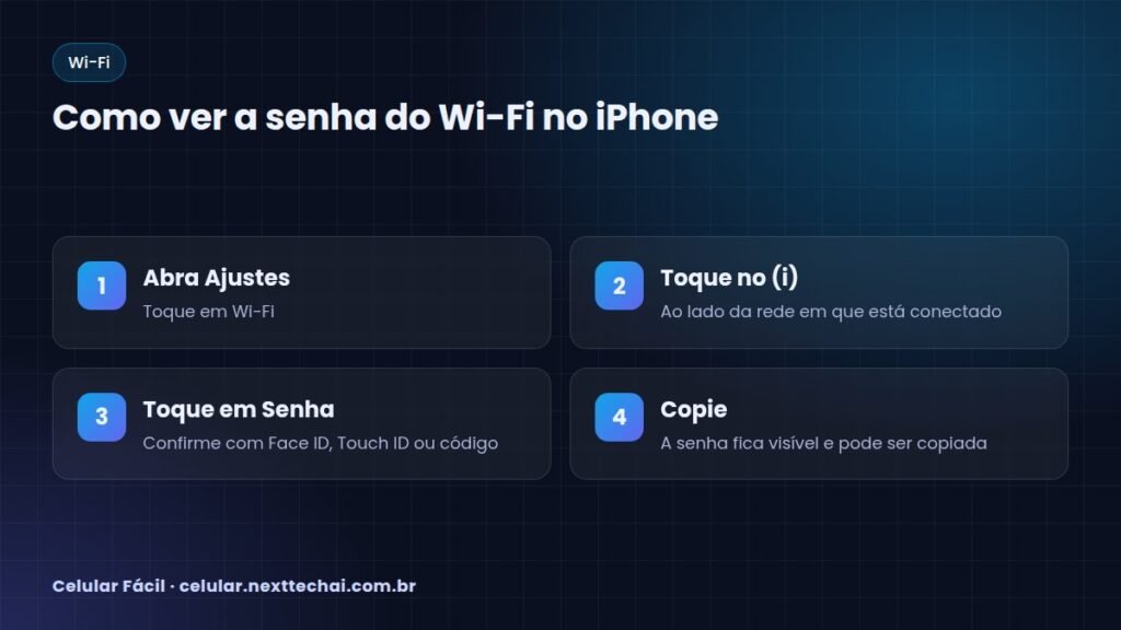 Como ver a senha do Wi-Fi no iPhone